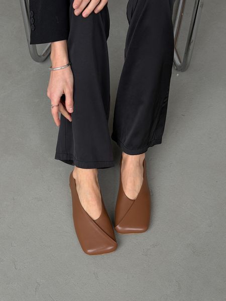 Жіночі балетки barefoot шкіряні руді gp-761-11589-37 фото