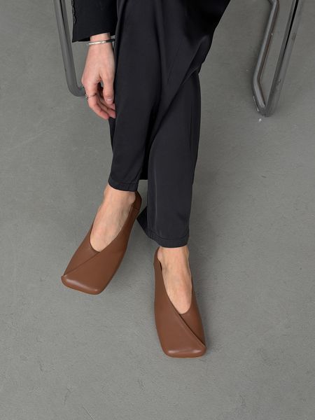 Жіночі балетки barefoot шкіряні руді gp-761-11589-37 фото