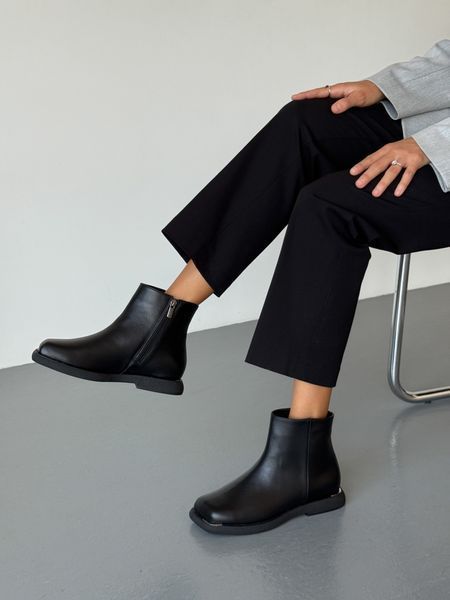 Жіночі черевики barefoot шкіряні чорні gp-784-11978-36 фото
