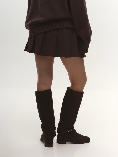 Жіночі чоботи Olli Shoes замшеві коричневі gp-490-11984-41 фото