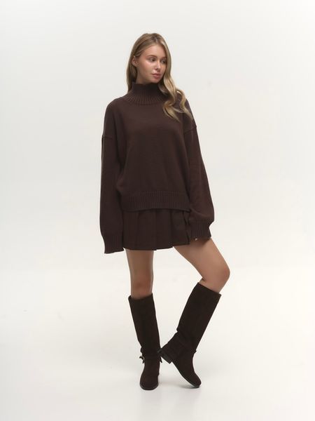 Жіночі чоботи Olli Shoes замшеві коричневі gp-490-11984-41 фото